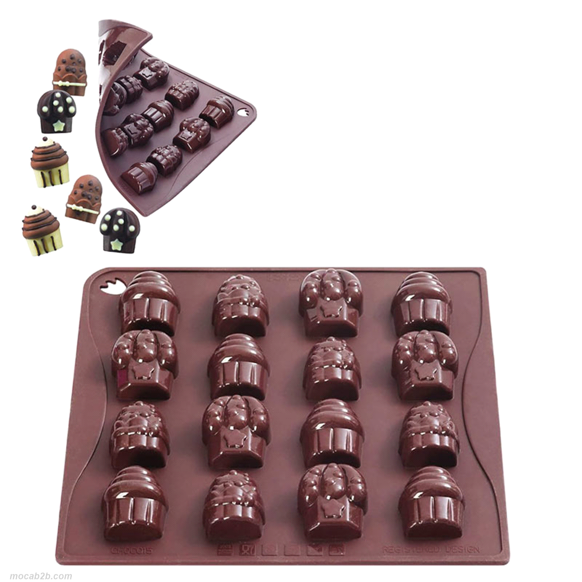 Stampo mini cupcake dimensioni 7 mm 