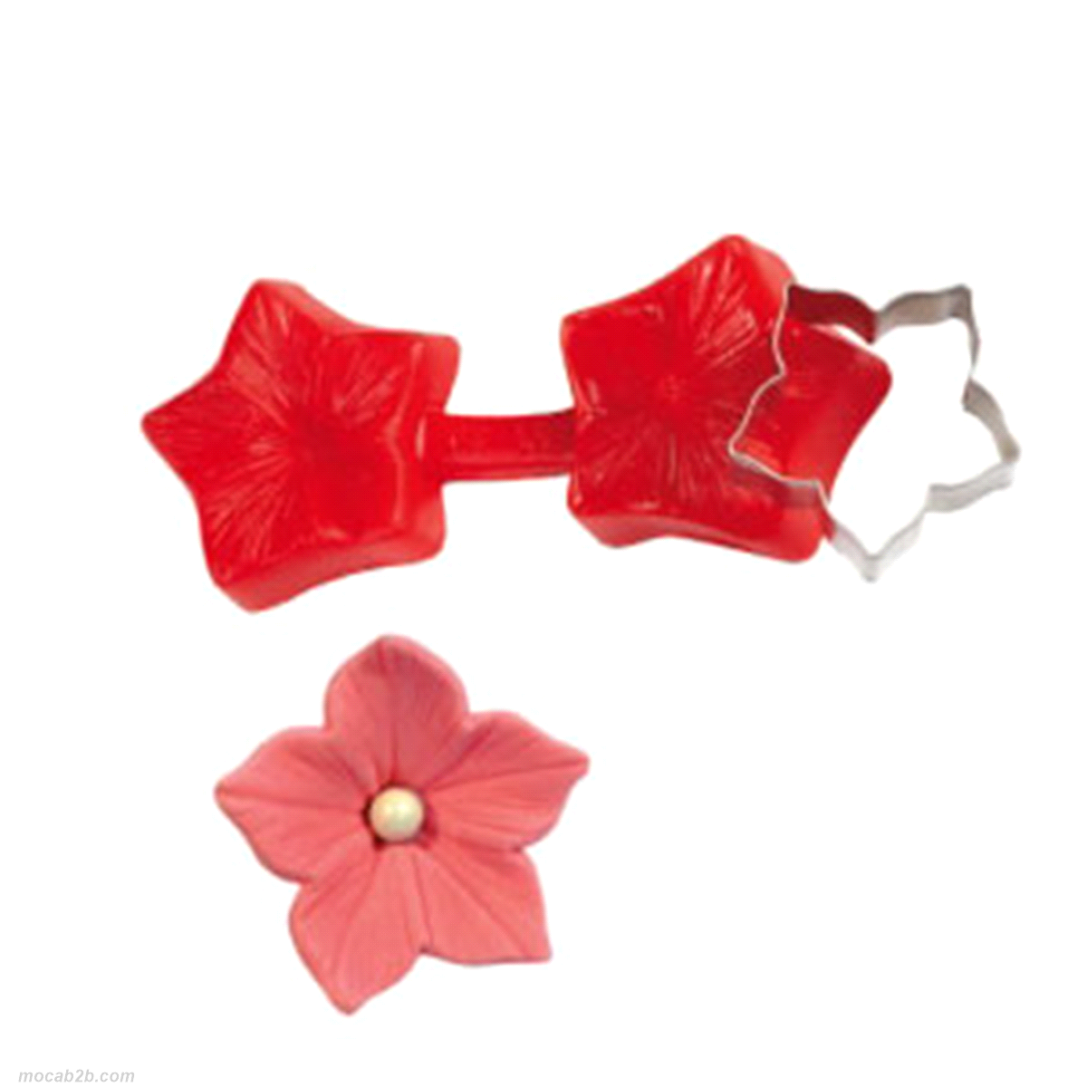 Stampo in silicone a fiore petunia + taglia pasta 