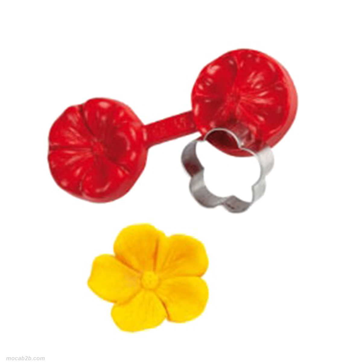 Stampo in silicone a fiore + taglia pasta 