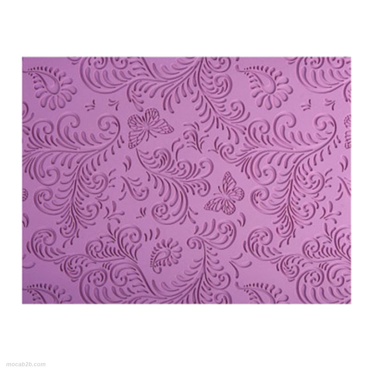 Tappetino con decorazione floreale in silicone 60x40 cm 