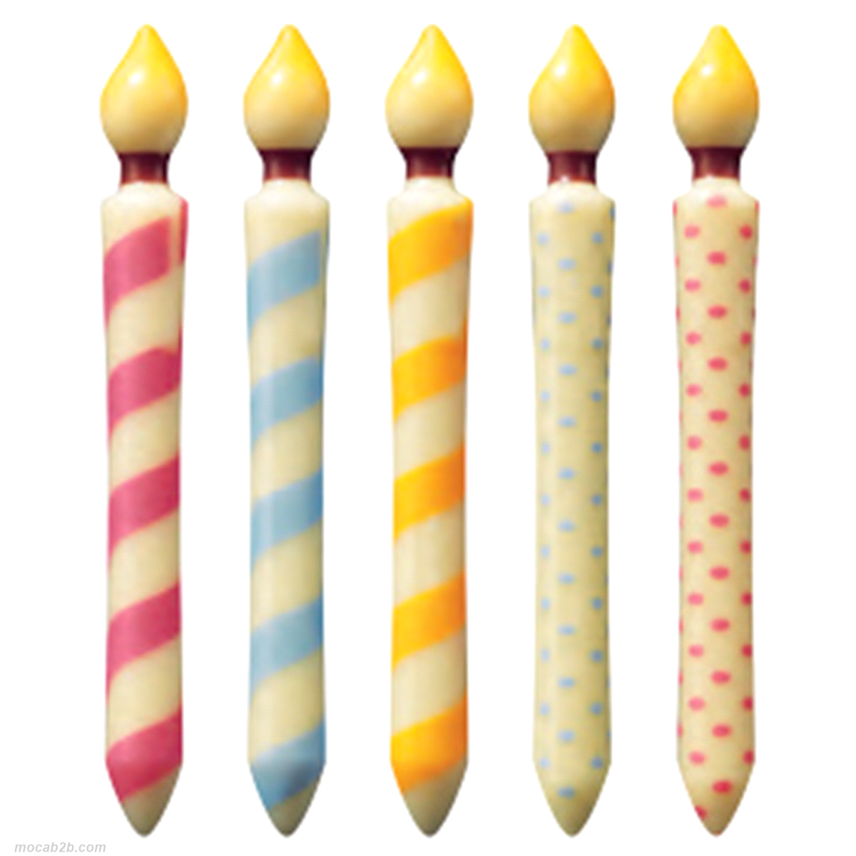 152 Candele. 6 disegni. 0,8 x 6,6 cm. 