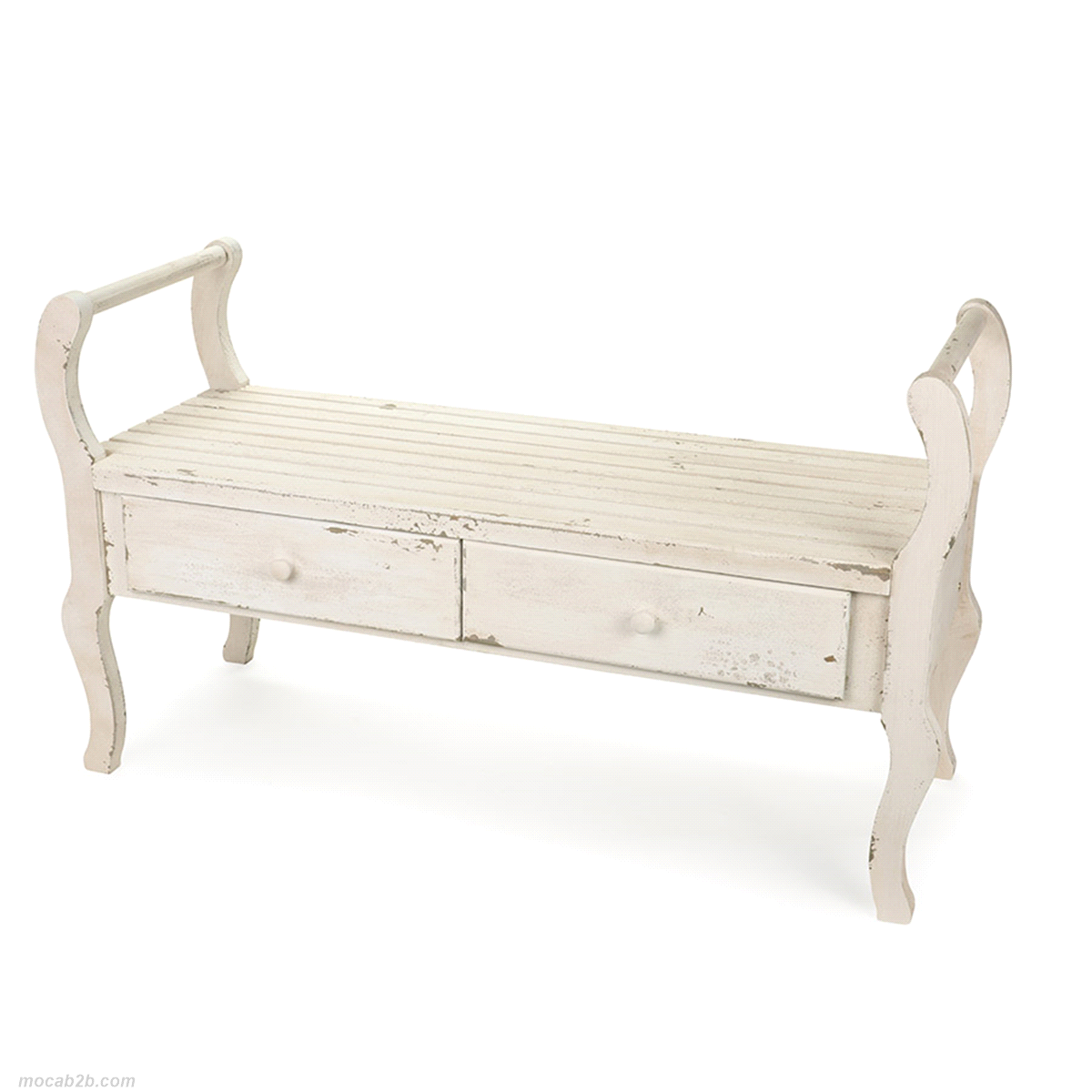 PANCA LEGNO CON CASSETTI 115x41,5x66cm 