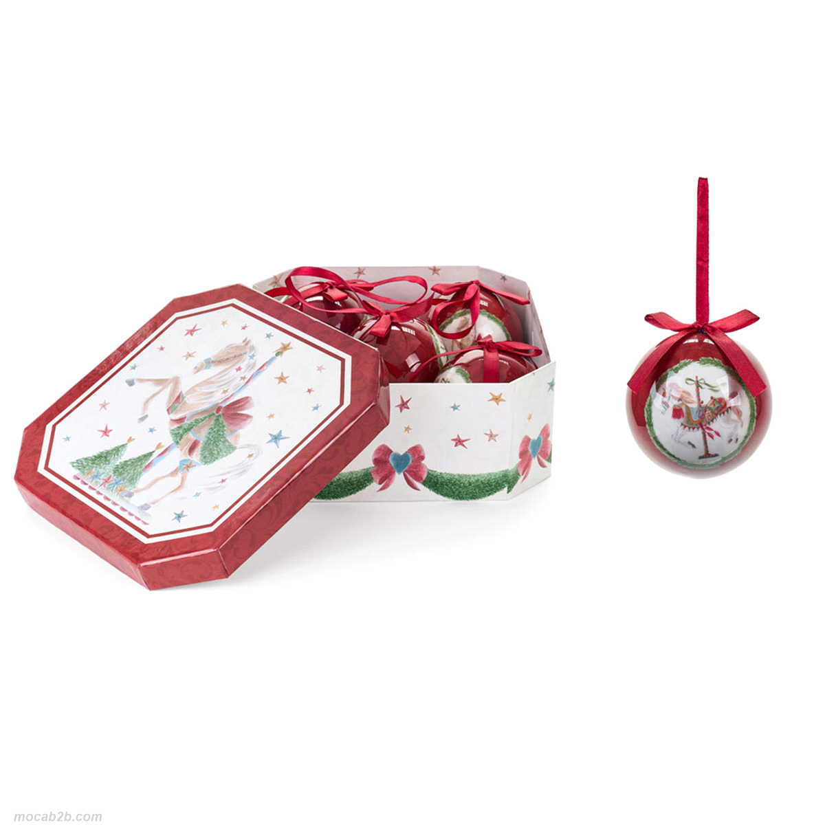 SET 5 PALLINE GIOSTRA DA APPENDERE 