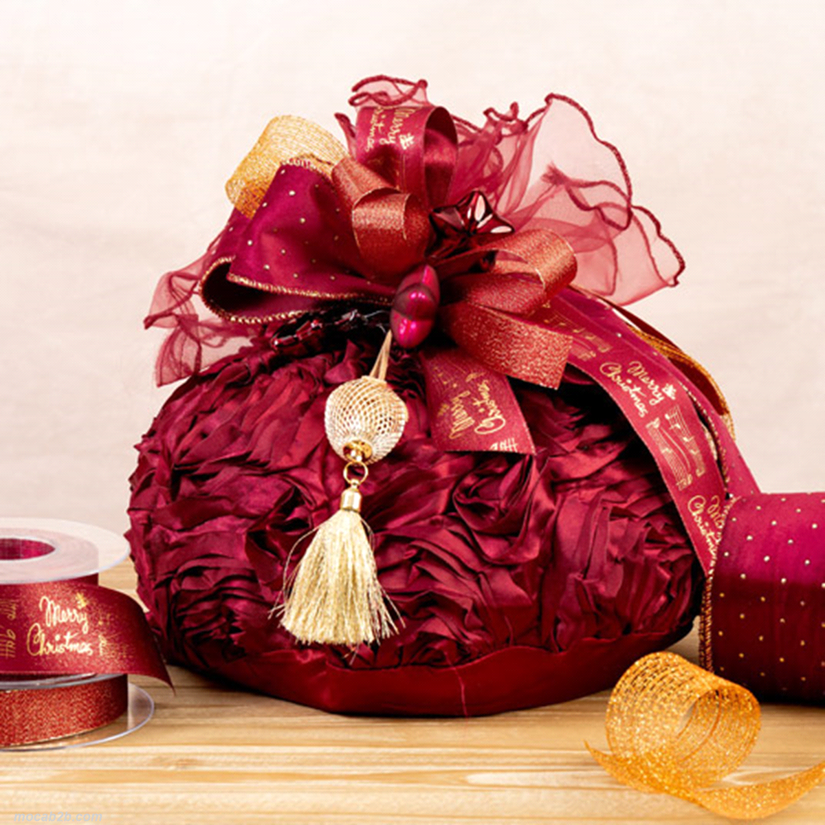 Sacco porta panettone bordeaux 23 x h37 