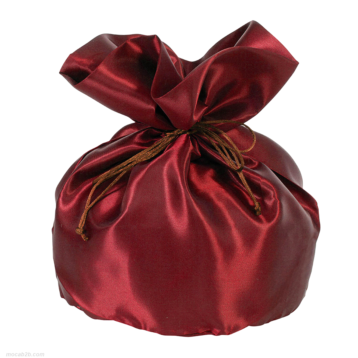 PORTA PANETTONE RASO BORDEAUX 23x23x35 