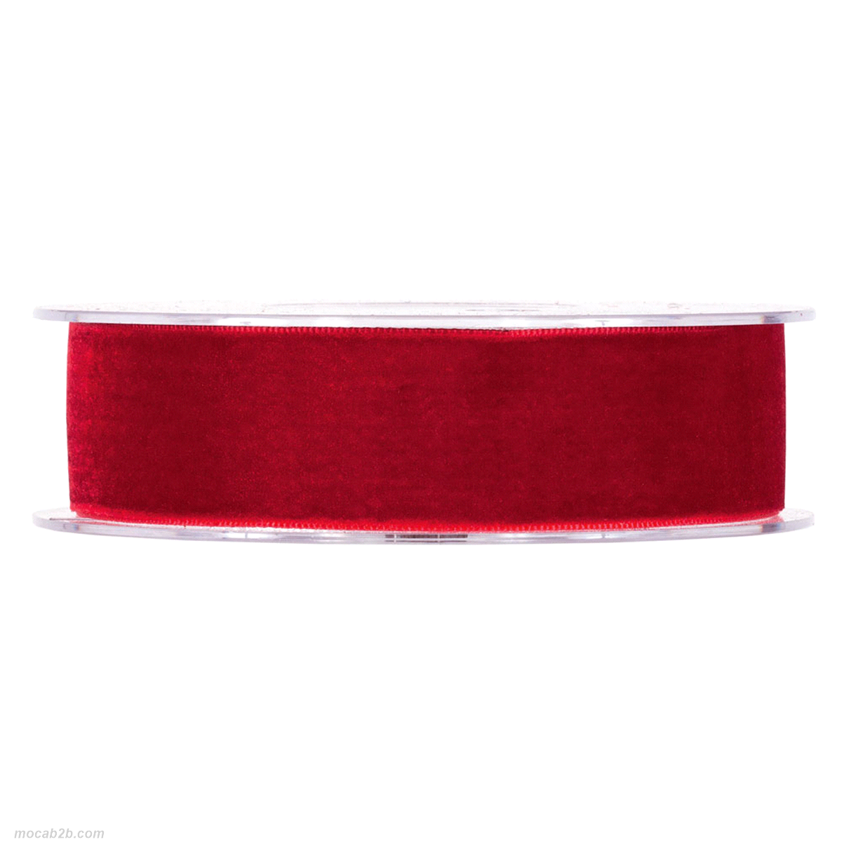 VELVET RIBBON ROSSO 25mmx9mt 