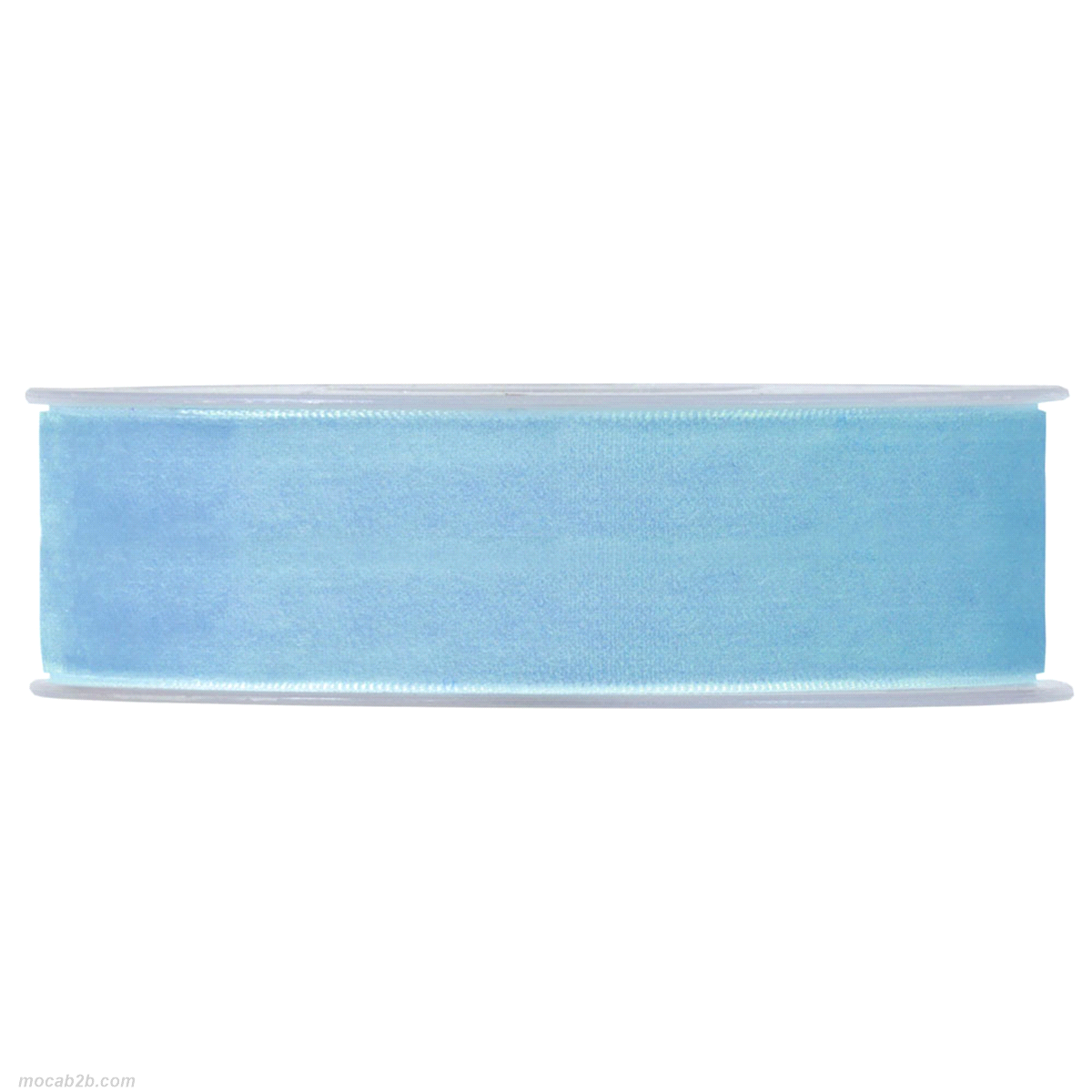 VELVET RIBBON LIGHT BLUE 25mmx9mt 