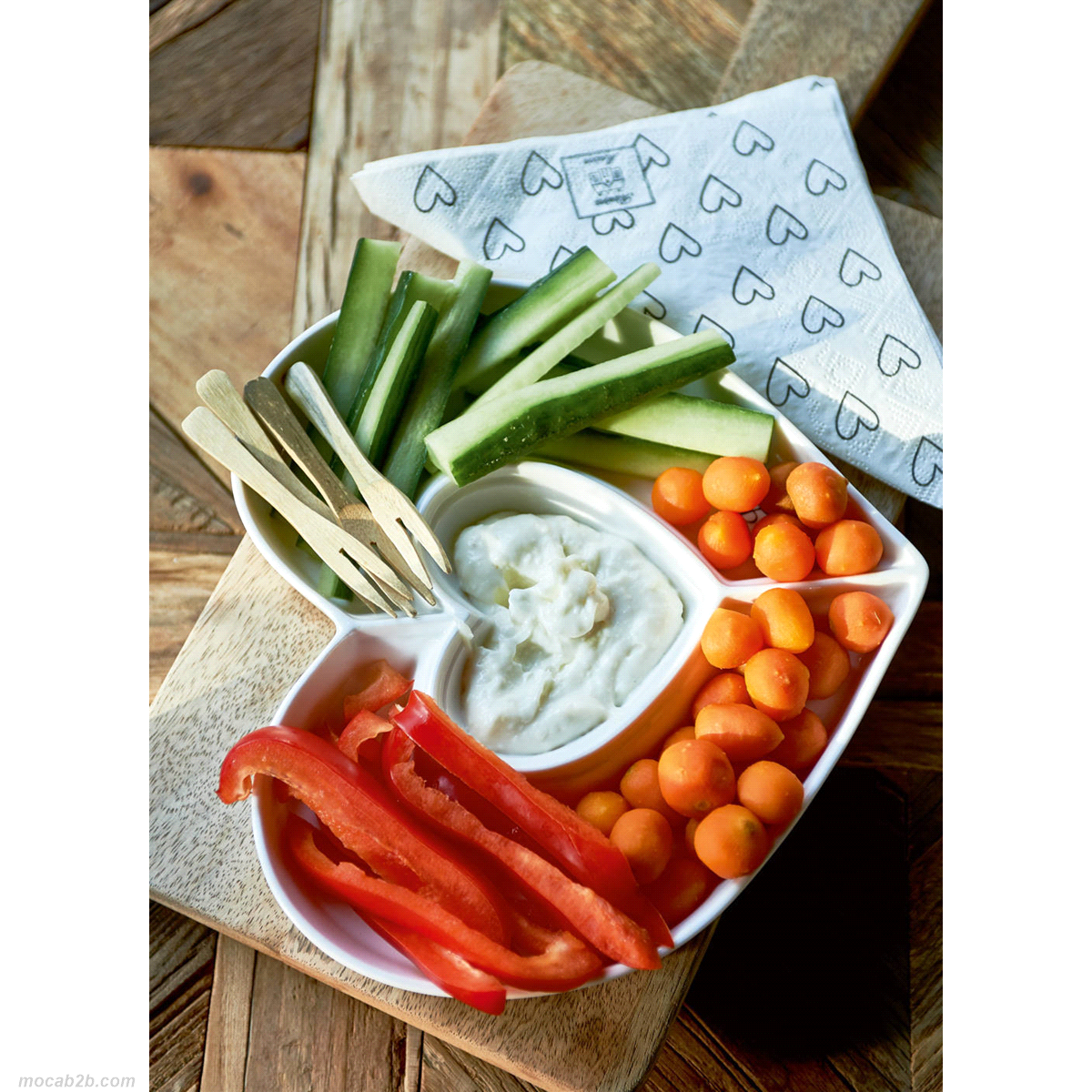 ANTIPASTIERA CUORE CERAMICA 23x21x3 