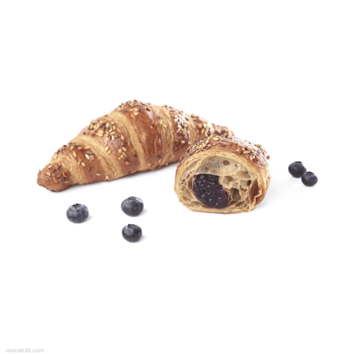 Un impasto esclusivo al farro farcito con una buonissima farcitura al mirtillo (17,3% e 30% purea di mirtilli).
Peso: 100 gr.
Tempi di cottura: 28-30 min - 160°C
 