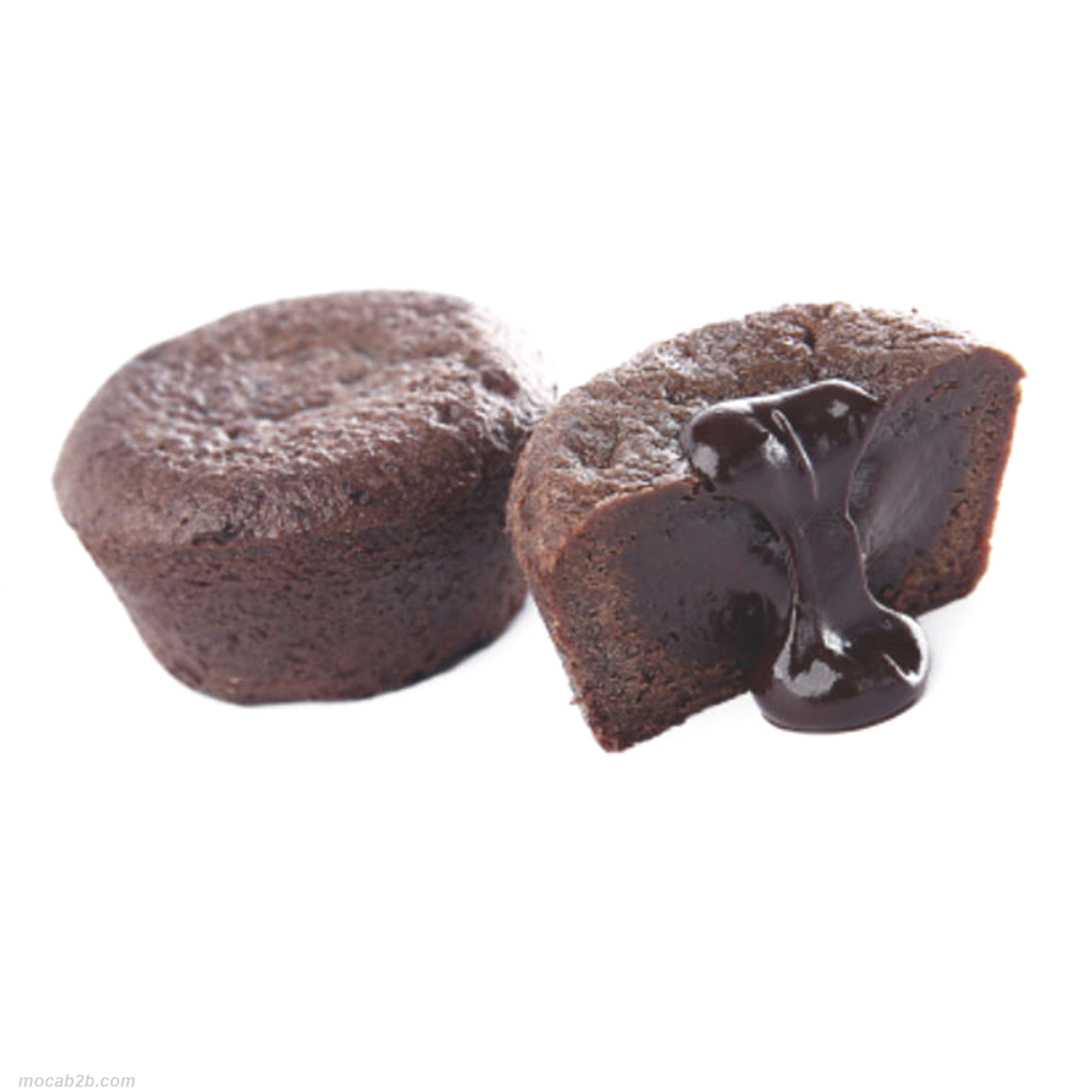 Il dessert per eccellenza, il tortino con il cuore caldo. Anche i meno golosi non sapranno resistere, scioglievolezza allo stato puro. Impasto soffice al cacao con 21,5% burro. Cuore caldo di cioccolato fondente liquido. Preparazione velocissima.
Peso: 90 gr.
Scongelamento: 1h a T.amb. 
Tempi di cottura: scaldare 1 minuto in microonde
 