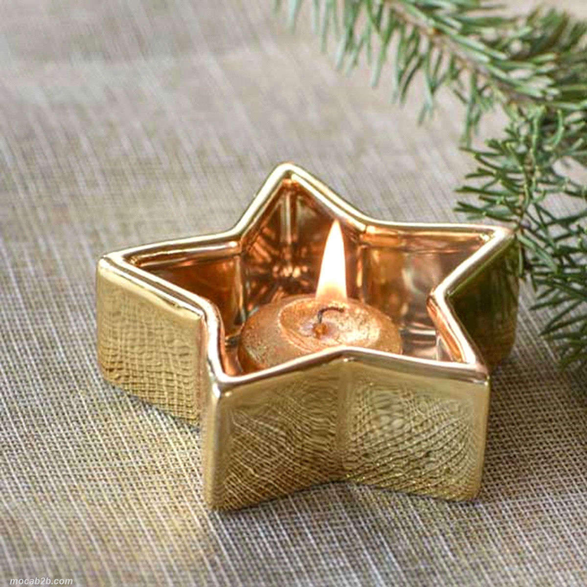 CIOTOLA STELLA ORO RESINA 10x10x3,5 