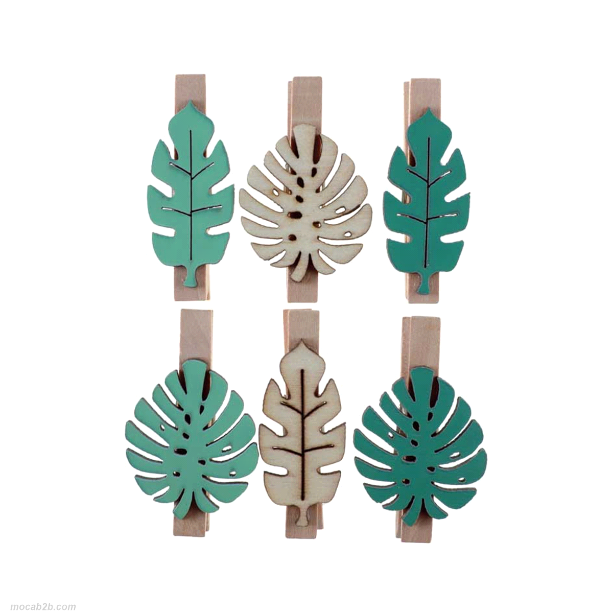 FOGLIE MOLLETTA LEGNO x6pz 