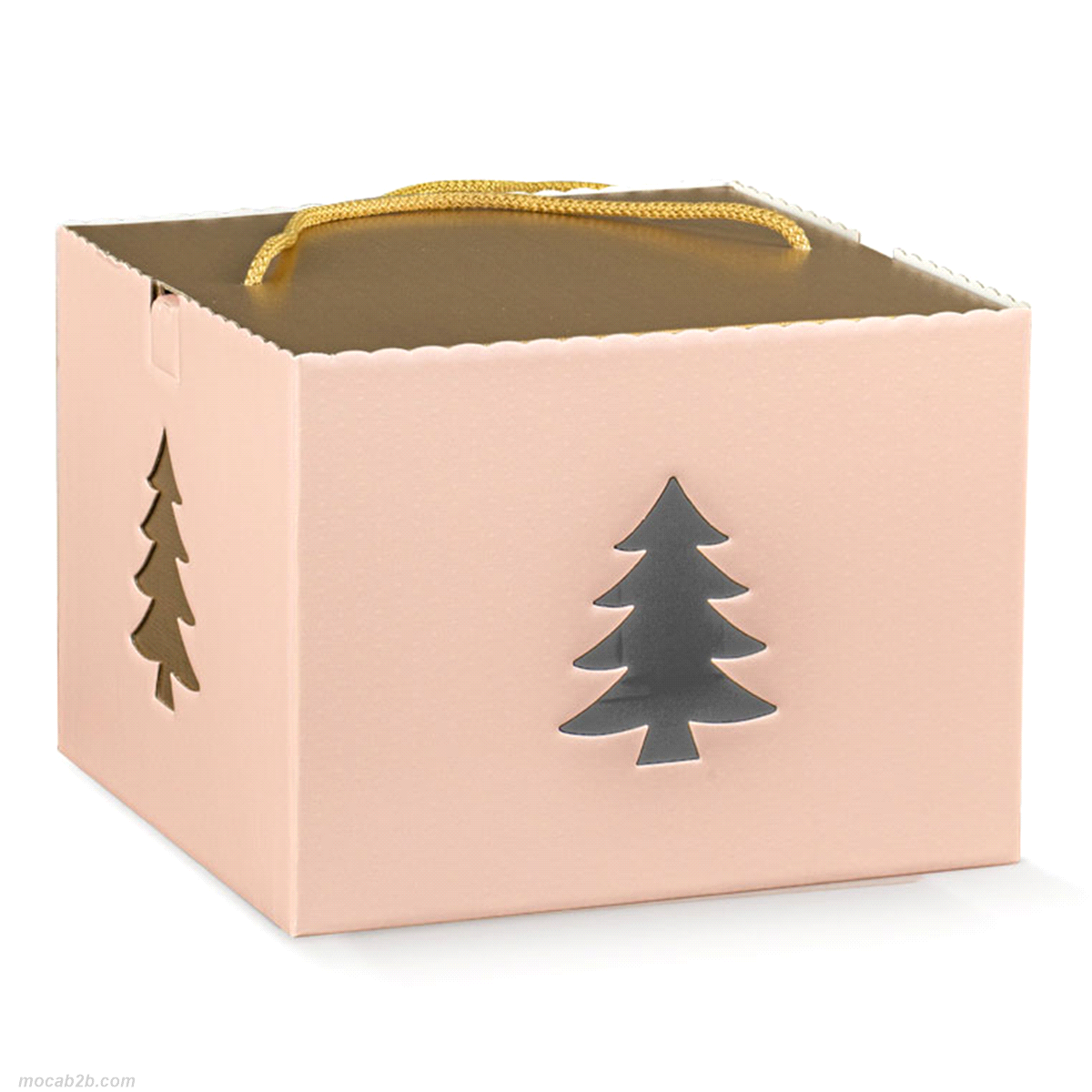Scatola in cartoncino teso, per contenere confetti, oggetti, articoli regalo, composta da due parti ad inserimento. E
