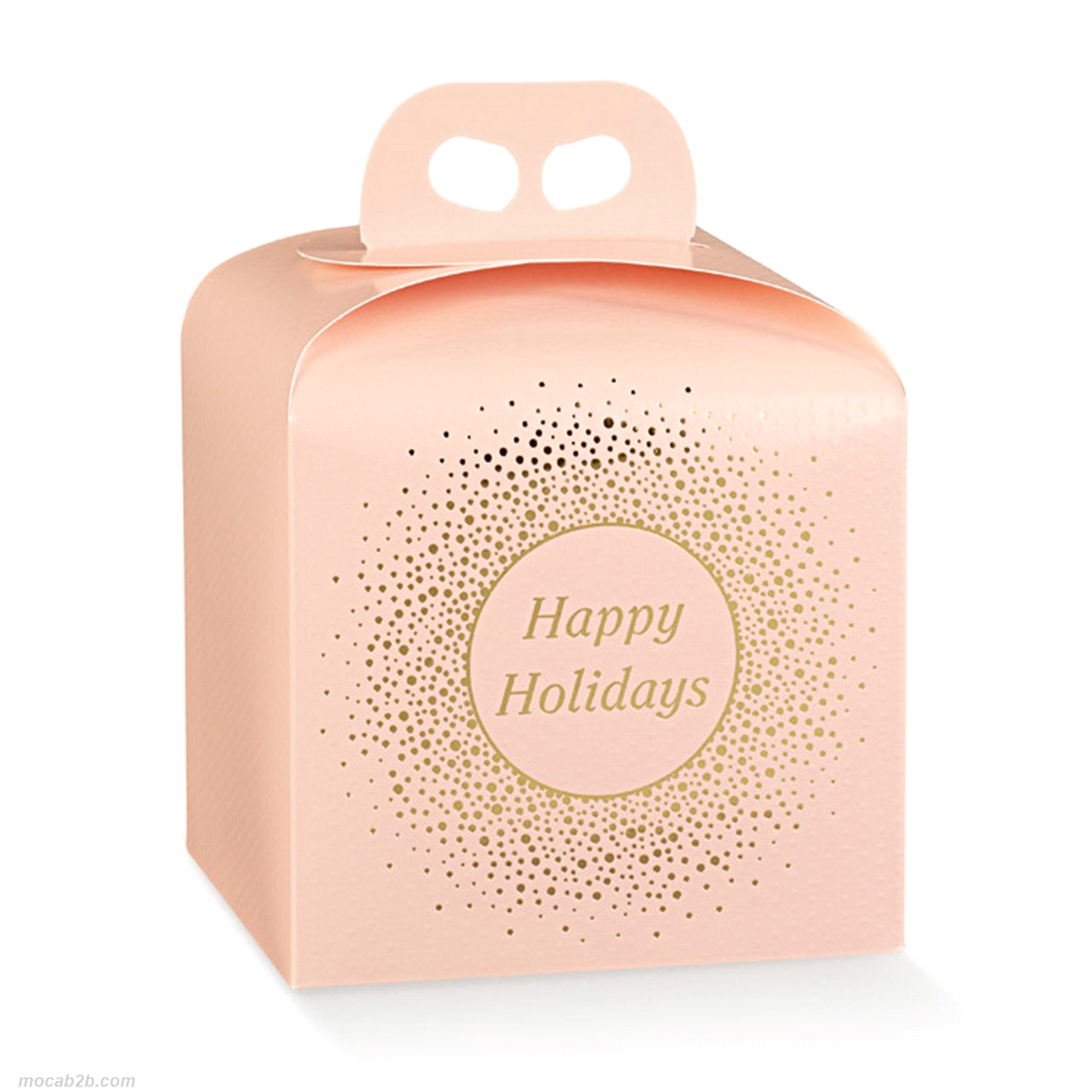 Scatola in cartone teso con maniglia per confezionare un panettone da 100-750gr./1kg.
 