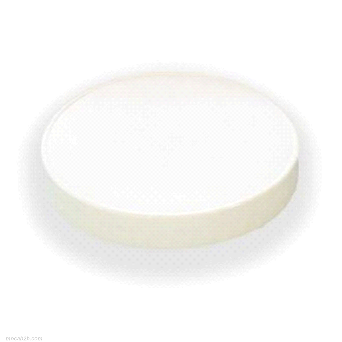 Coperchio piano in cartoncino bianco abbinabile al bicchiere 3oz. 