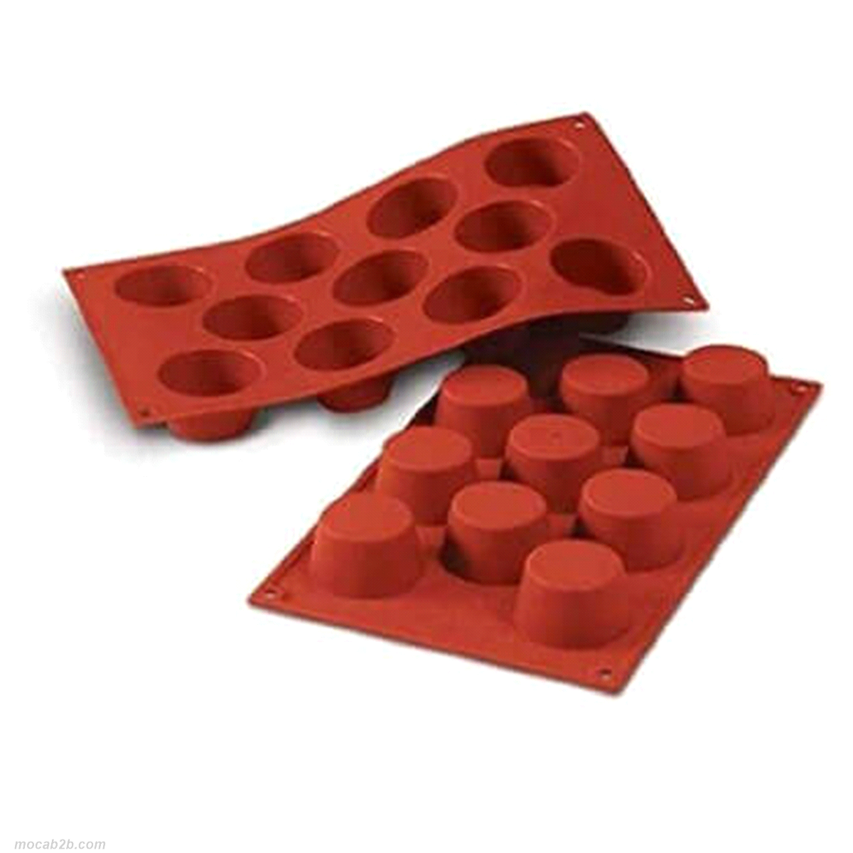 Stampo dimensioni:Ø 51mm x h28 mm - Cavity: 11 / Vol. Cavity: 92ml. Utilizzabile in forno / microonde - Utilizzabile in congelatore / abbattitore - Lavabili in lavastoviglie 