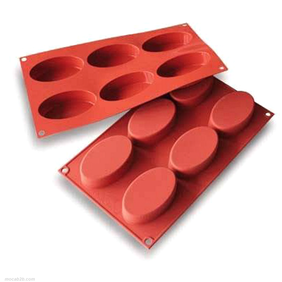 Stampo dimensioni: 88mm x 53mm x h24mm - Cavity: 6 / Vol. Cavity: 85ml. Utilizzabile in forno / microonde - Utilizzabile in congelatore / abbattitore - Lavabili in lavastoviglie 