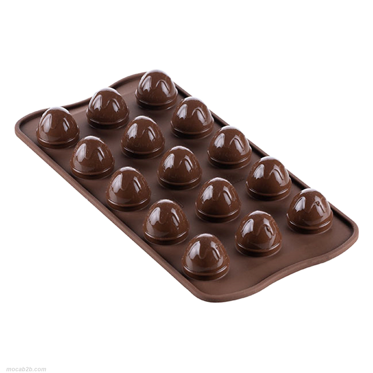 Ciascuna cavità dello stampo è infatti provvista di una speciale bordatura interna che conferisce una leggera forma arrotondata alla base delle vostre creazioni. 