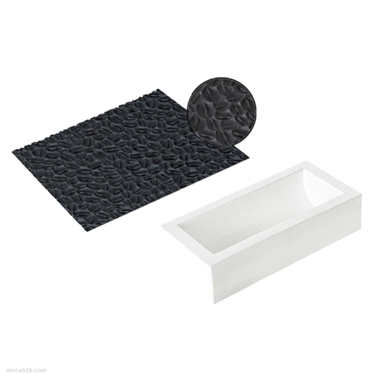 Tappeto decorativo in silicone Coffee. 