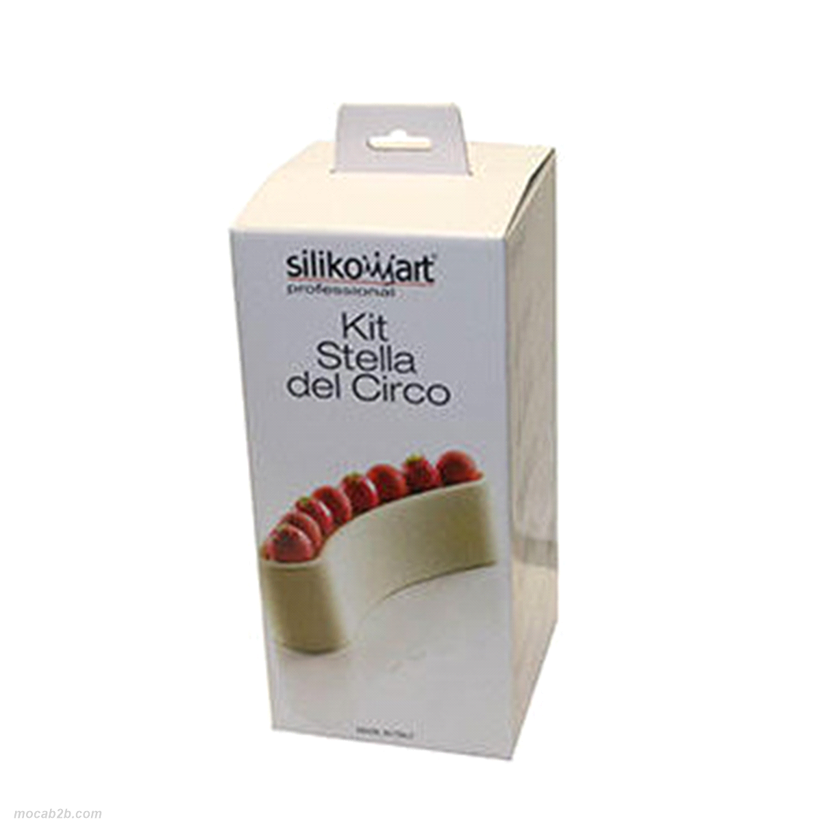Costituito da 4 componenti: tre stampi in silicone alimentare 100% Made in Italy e un sostegno in plastica per garantire una maggiore stabilità in fase di realizzo. 
