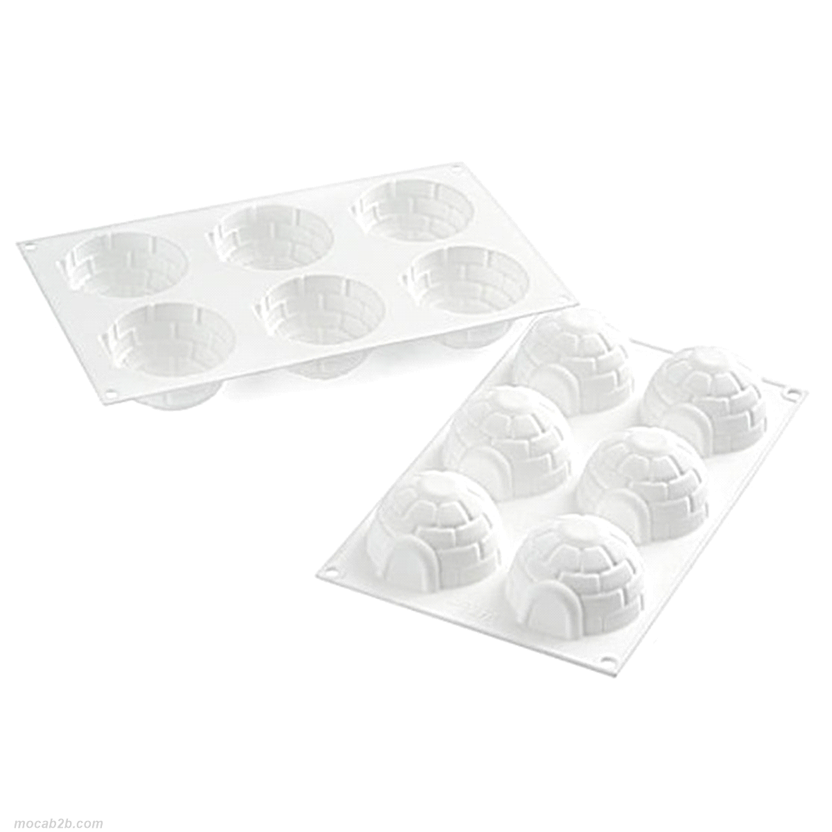 Questo stampo permette di realizzare monoporzioni dal volume di 115 ml a forma di igloo. Dotato di 6 cavità, lo stampo IGLOO è particolarmente indicato per semifreddi e mousse ma si presta non meno anche a preparazioni cotte, data la sua resistenza a temperature che variano da -60ºC a +230ºC.
Misure:Ø 76 h 42 mm.
Volume:6x115 ml = 690 ml. 