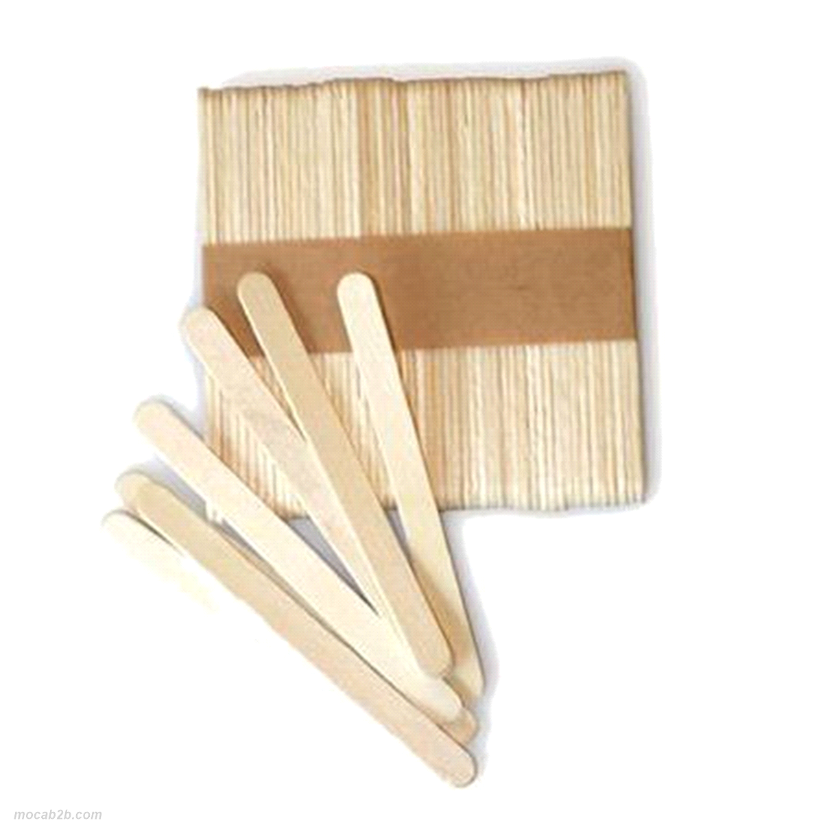 Set da 500 bastoncini in legno di Faggio. dimensioni: 114mm x 9.8mm x h. 2.1mm 