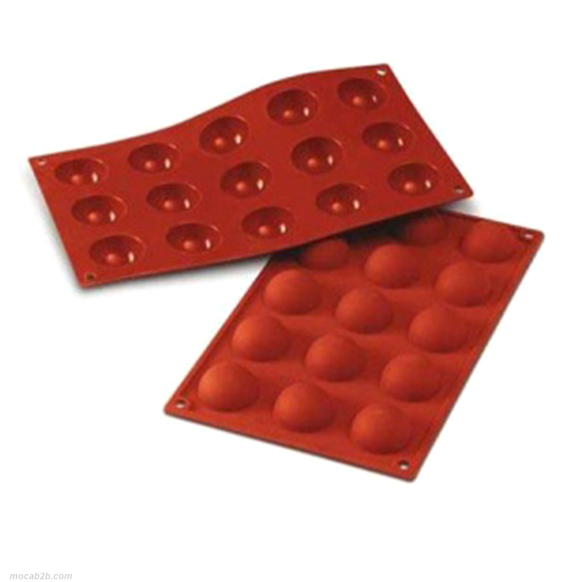 Stampo dimensioni: Ø40mm x h40 mm - Cavity: 15 / Vol. Cavity: 20ml. Utilizzabile in forno / microonde - Utilizzabile in congelatore / abbattitore - Lavabili in lavastoviglie 