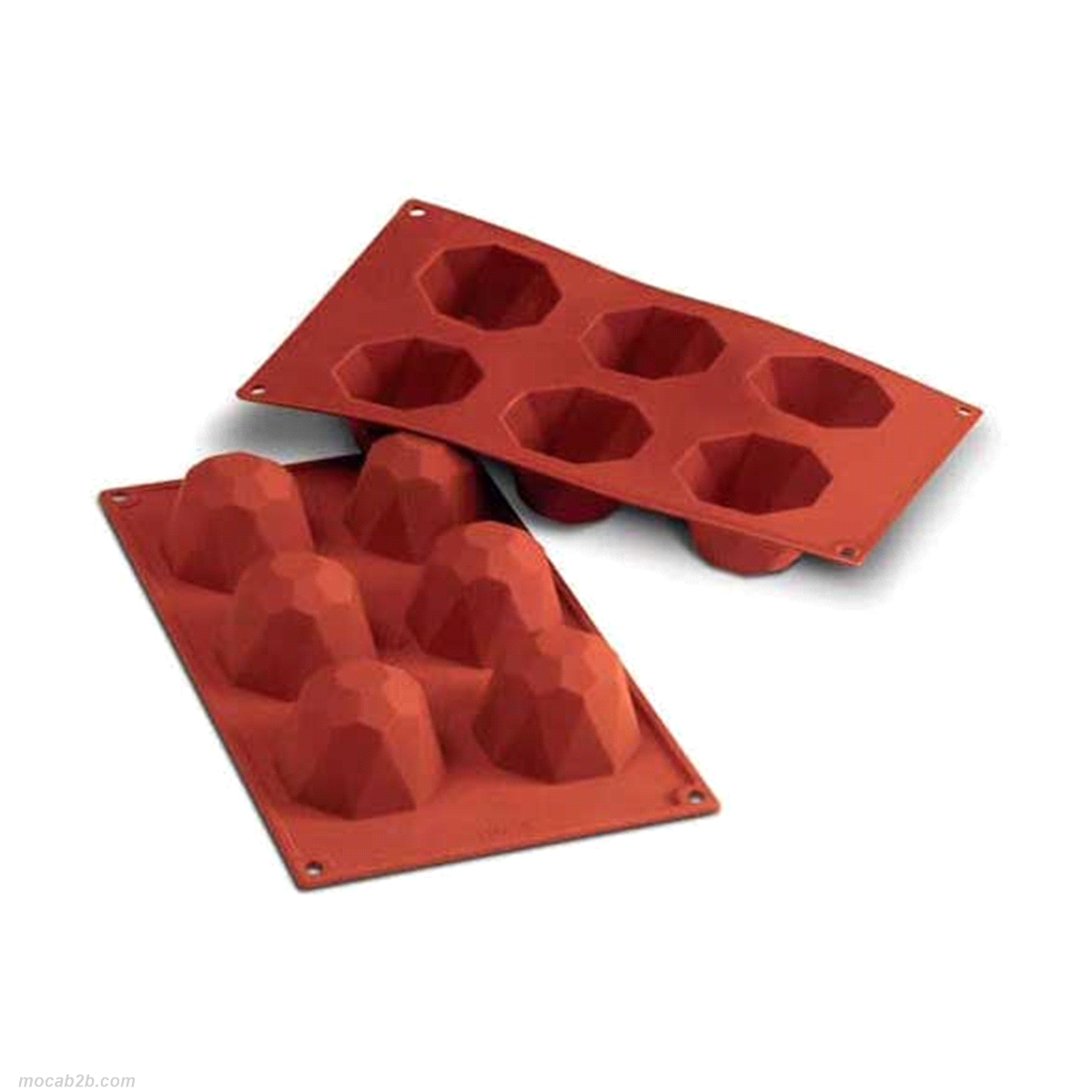 Stampo dimensioni:Ø68mm x h45 mm - Cavity: 6 / Vol. Cavity: 92ml. Utilizzabile in forno / microonde - Utilizzabile in congelatore / abbattitore - Lavabili in lavastoviglie 