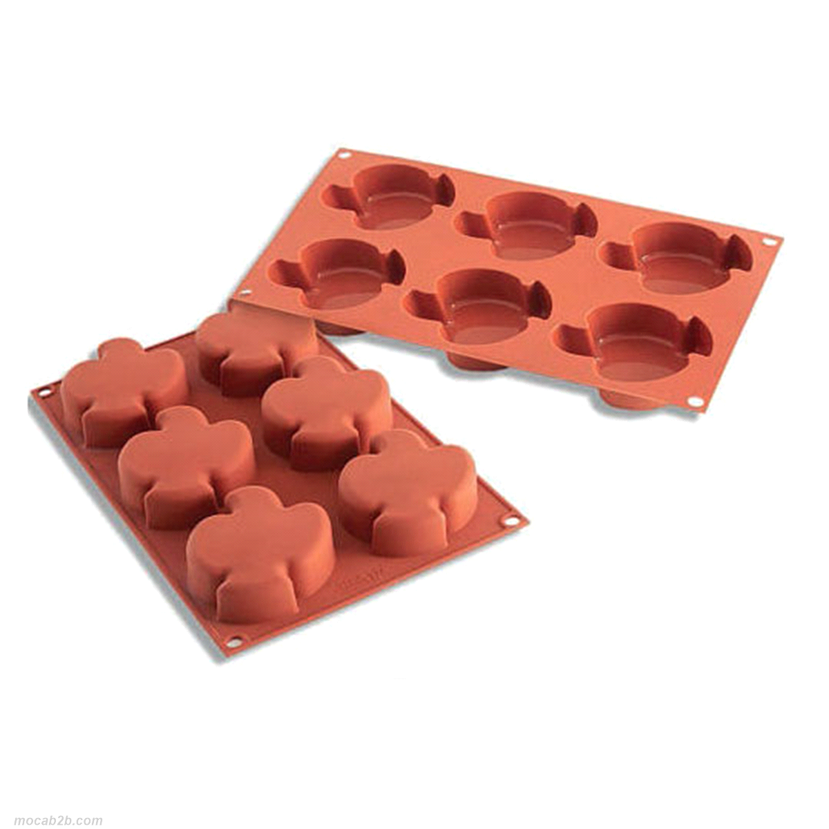 Stampo dimensioni: 91mm x 73mm x h28,5mm -Cavity: 6 /Vol. Cavity: 122,5ml. Utilizzabile in forno / microonde - Utilizzabile in congelatore / abbattitore - Lavabili in lavastoviglie 