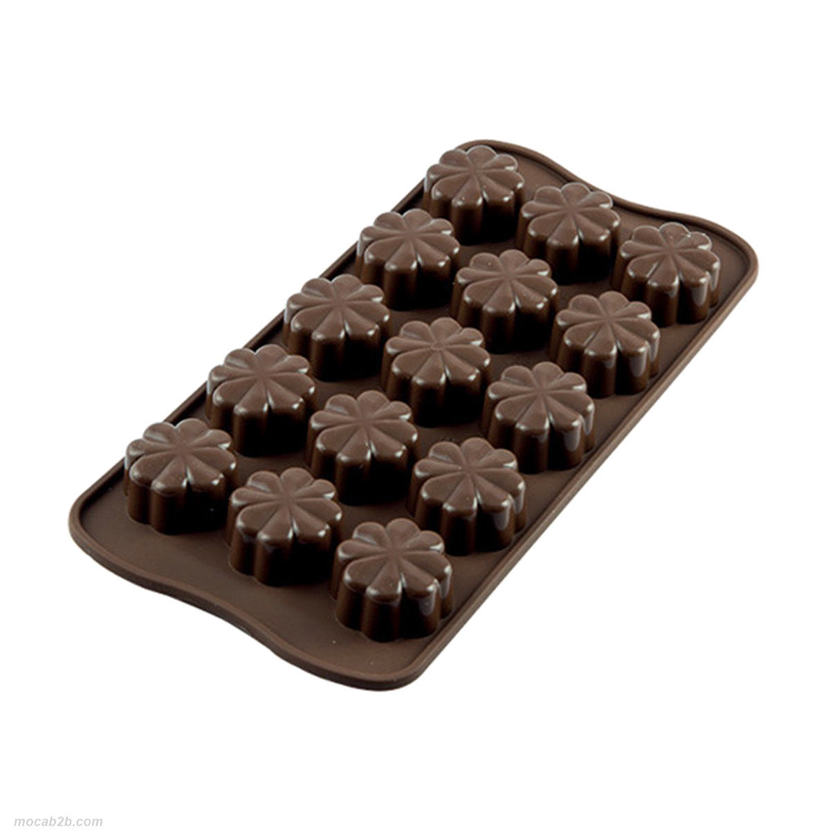 Lo stampo Fleury permette di realizzare 15 cioccolatini per stampo. Dimensione: 30 x 30 h 15.5 mm Volume: 135 ml. 