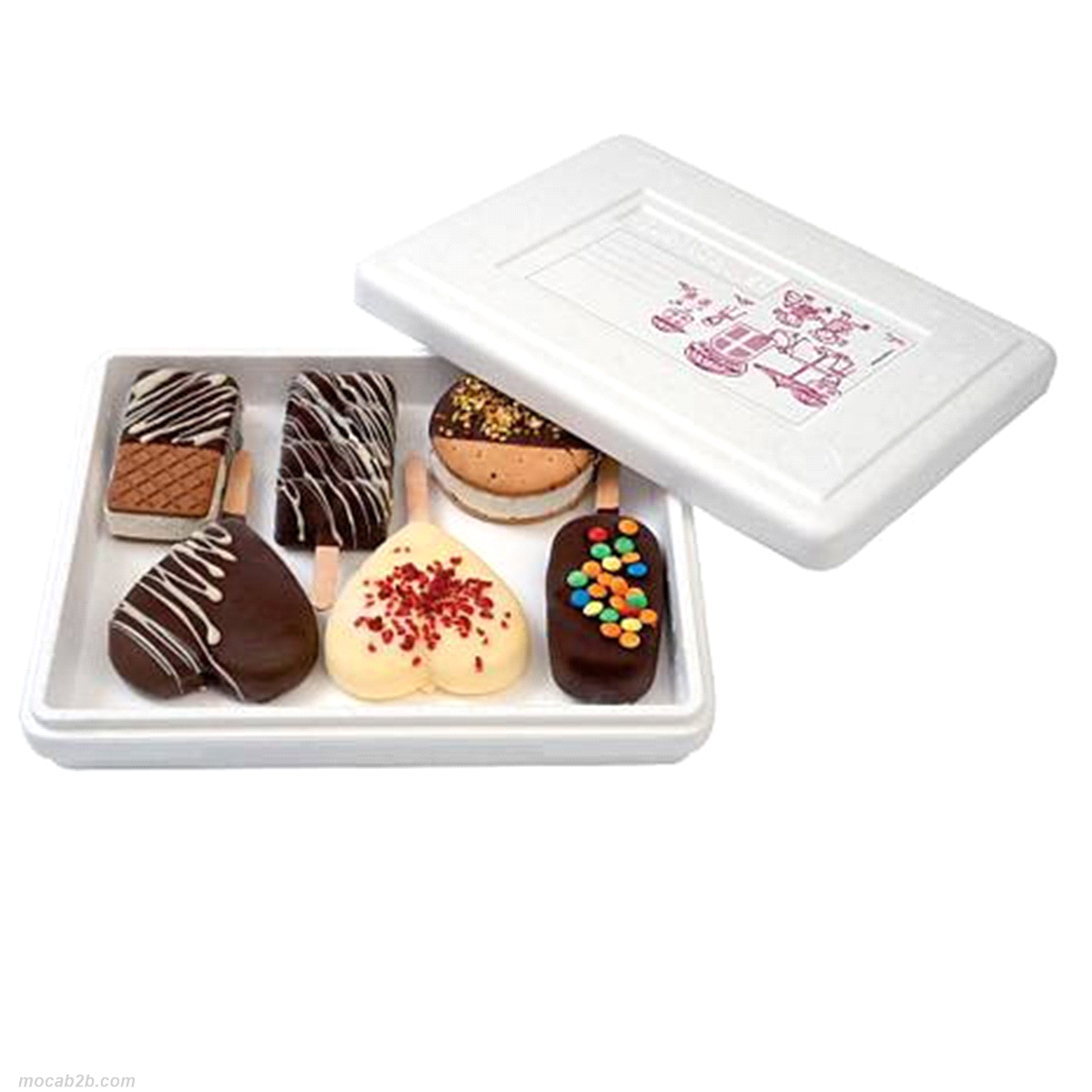 SCATOLA POLISTIROLO ASPORTO STECCHI 