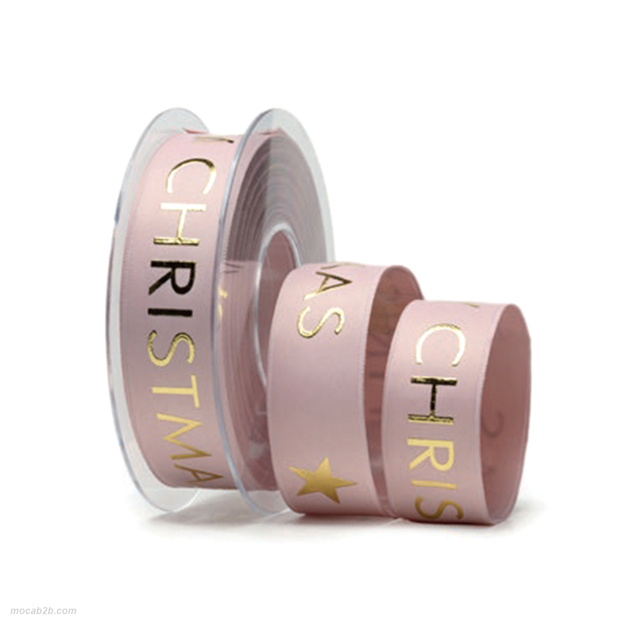 DOPPIO RASO GLAMOUR MERRY CHRISTMAS CIPRIA ANTICO 25mmx15mt 