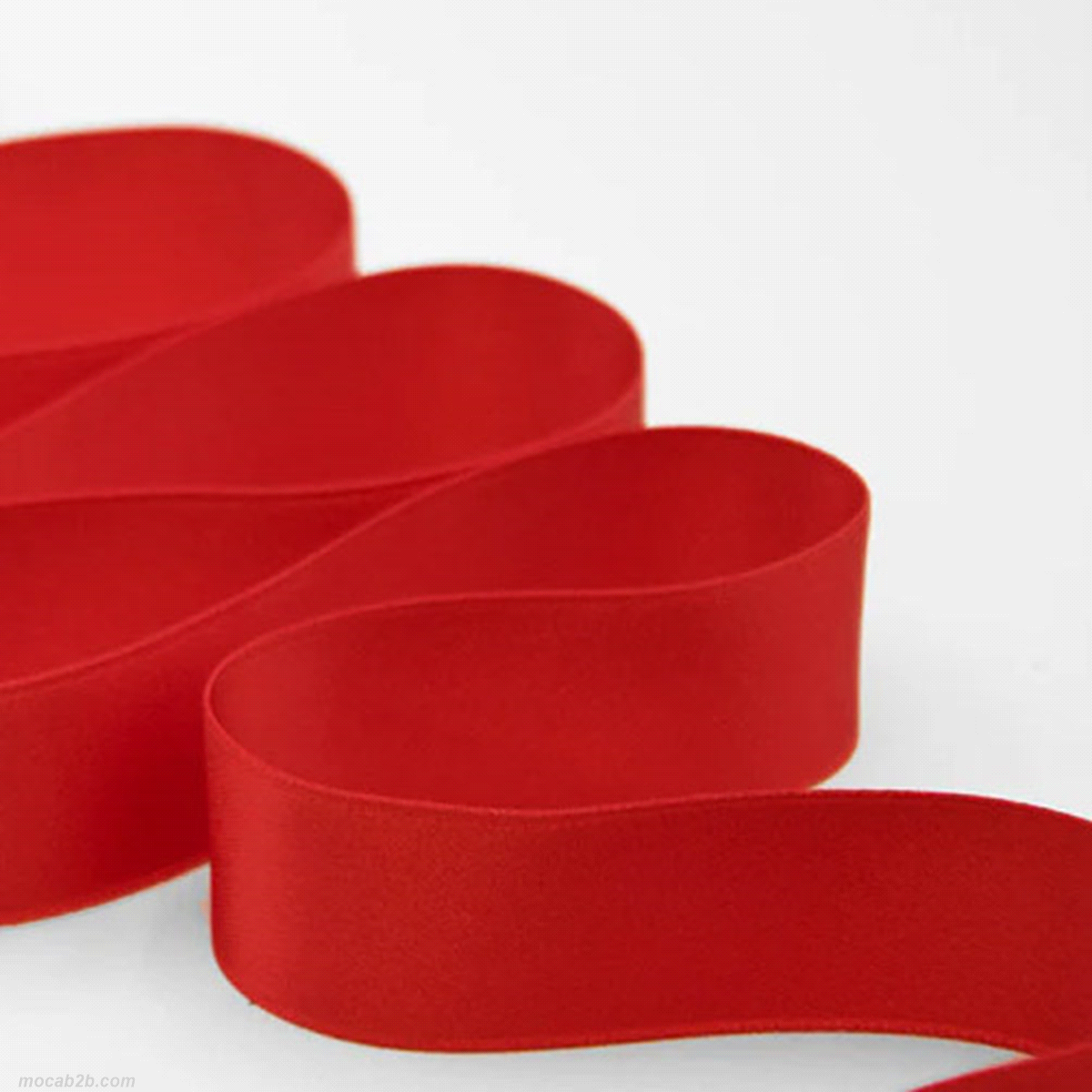 DOPPIO RASO ROSSO 25mmx25mt 