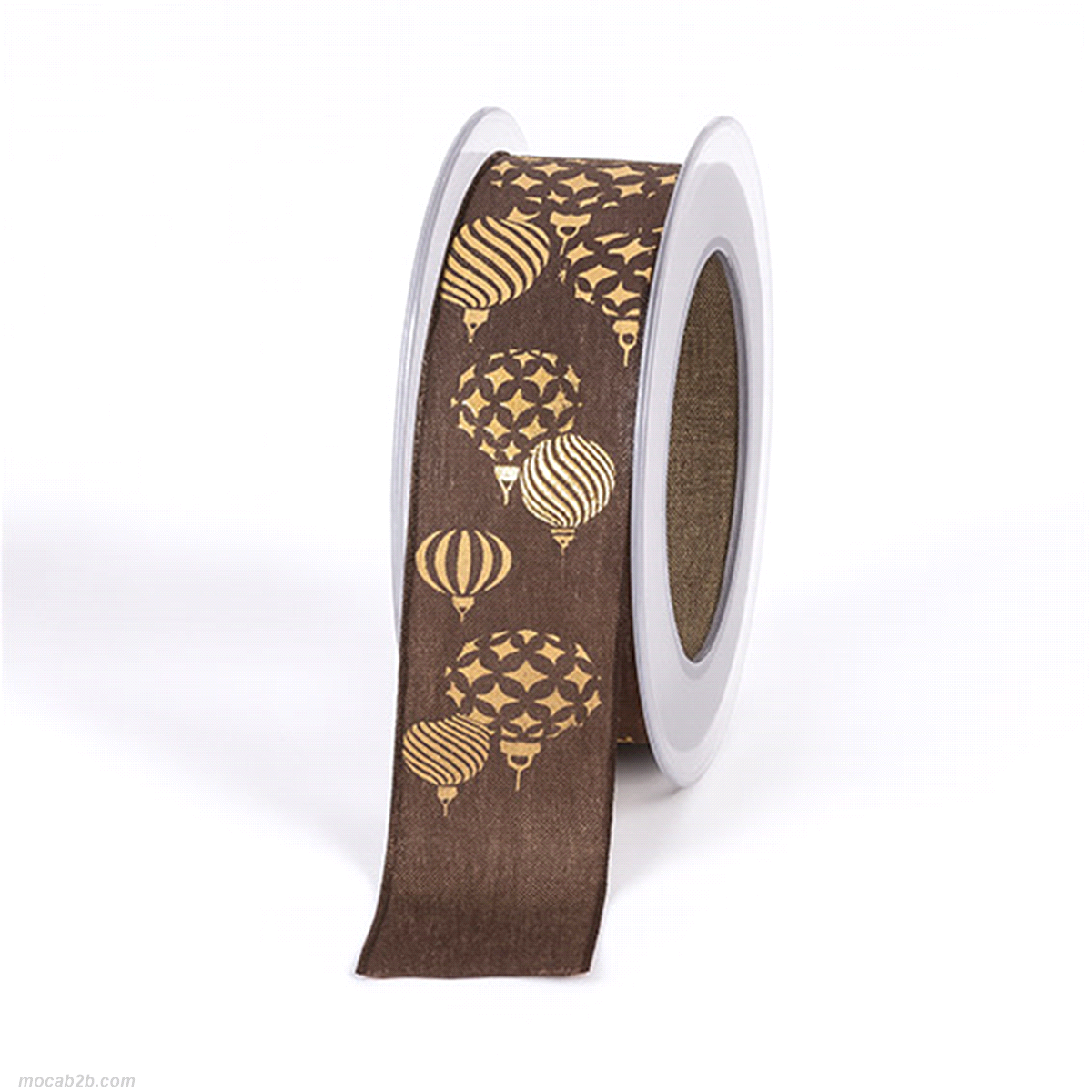 XMAS BALL LINO LAMINA MARRONE/ORO 40mmx15mt 