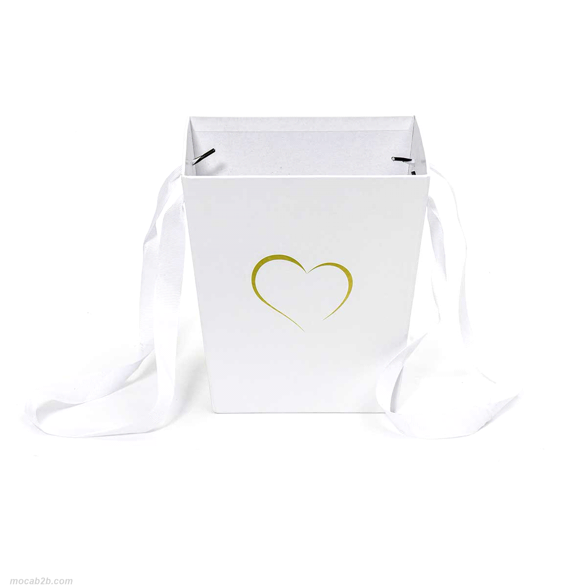 SC.BIANCA C/CUORE ORO 17x17h18 