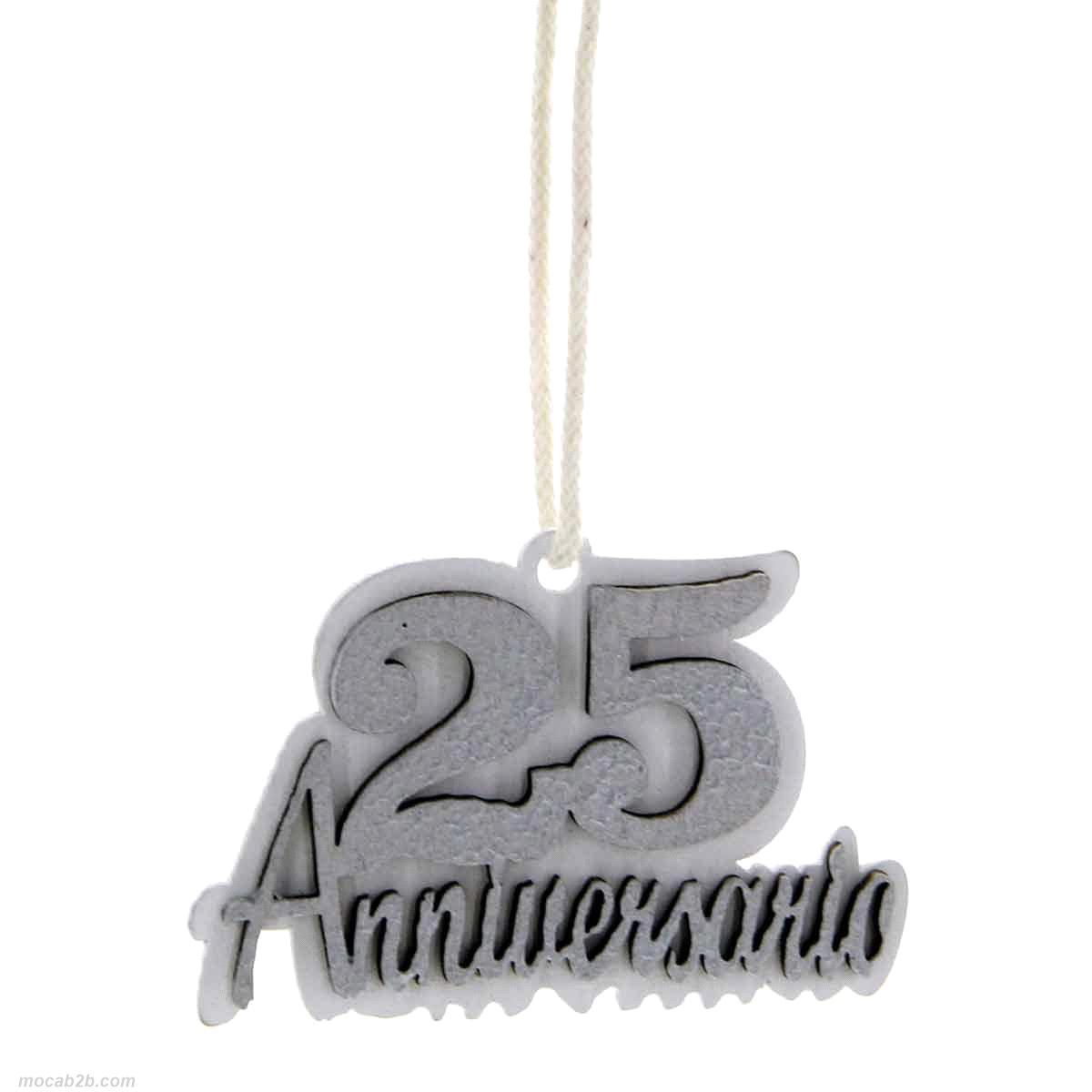 ANNIVERSARIO 25 ARGENTO 5,5x h3,5 