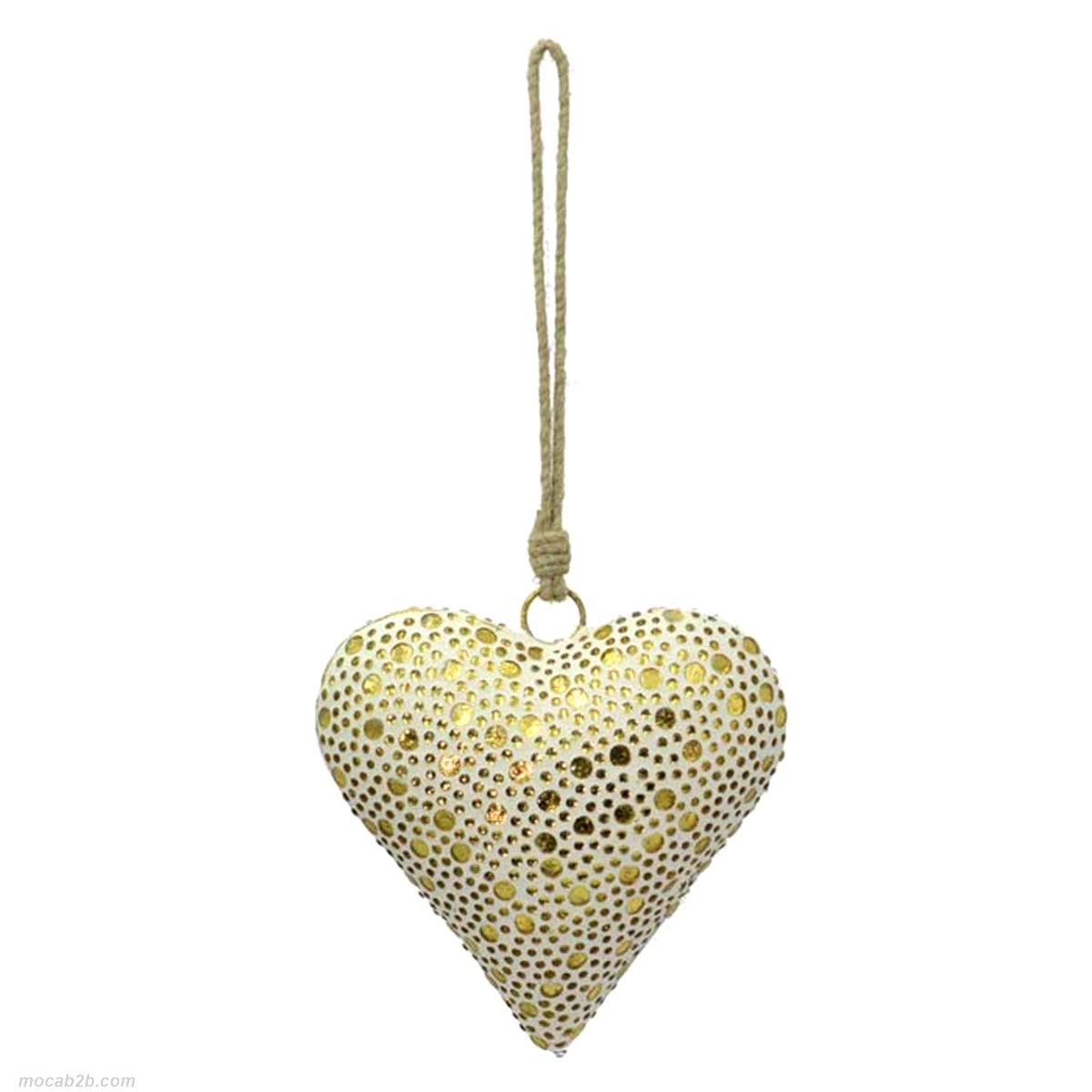 CUORE ORO METALLO 15x17x5 