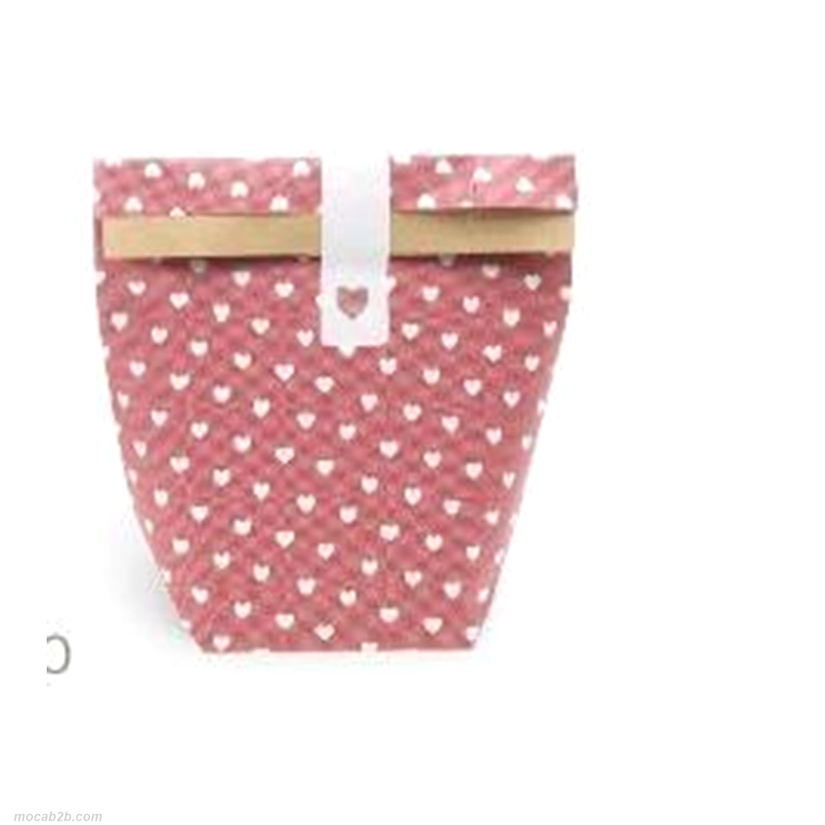 TWEED LOVE PAPERBAG ROSA CUORI 16x14 
