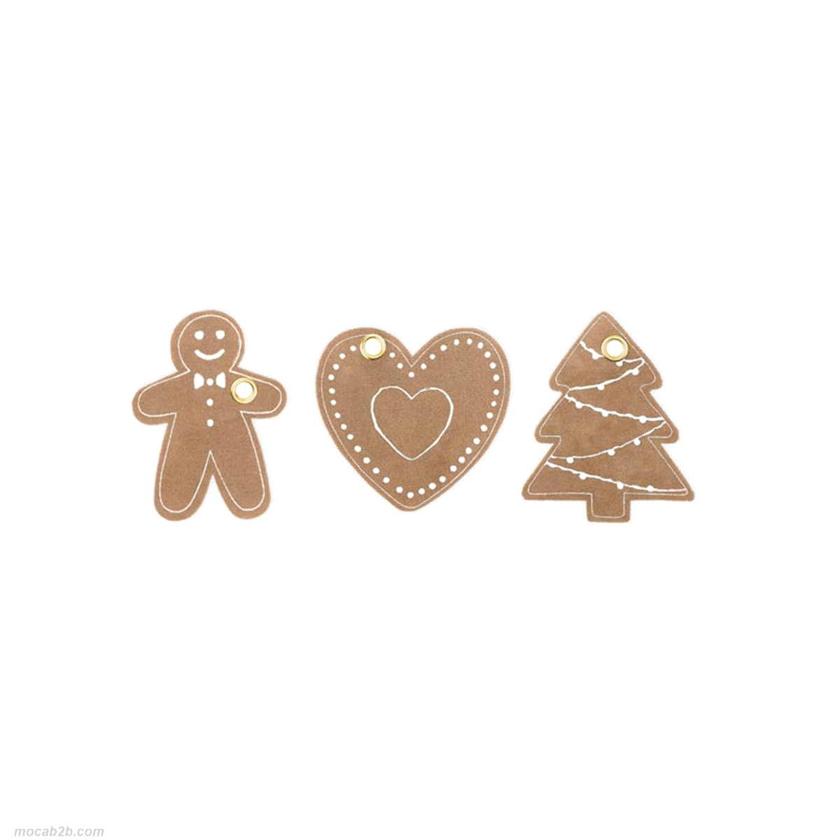 Targhette Gingerbread da appendere x6pz. 