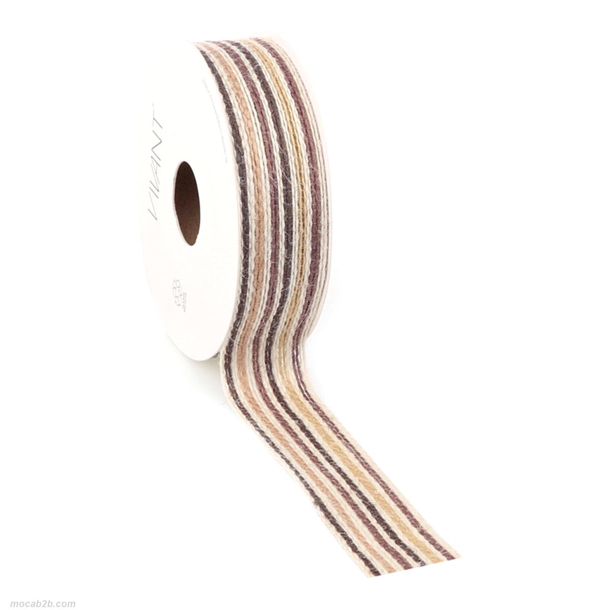 Nastro jute stripe beige/natirale 25mm x10mt 