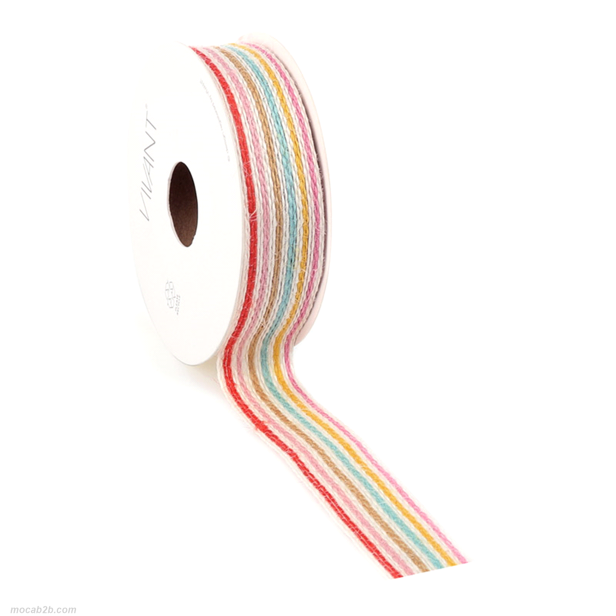 Nastro jute stripe multicolor 25mm x10mt 