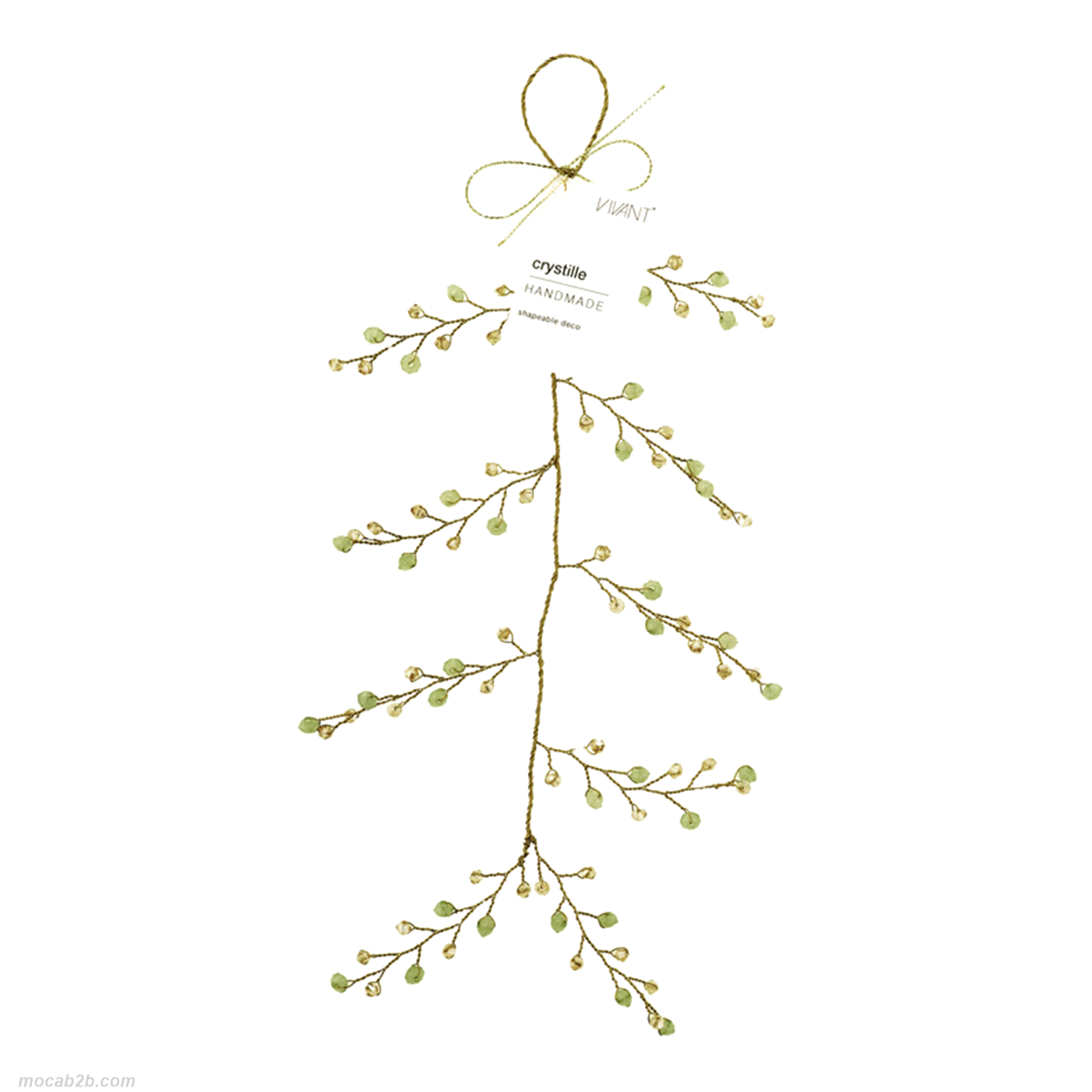 Descrizione articolo in fatturazione: CRYSTILLE DECORATION VERDE 28x13cm ... 