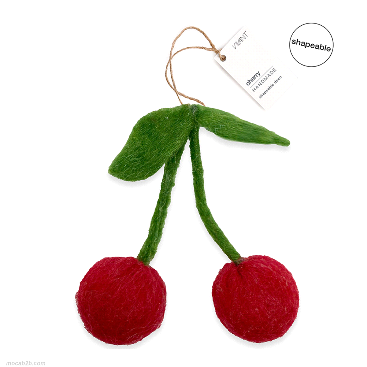 CILIEGE ROSSE ORNAMENTO 9x8cm 