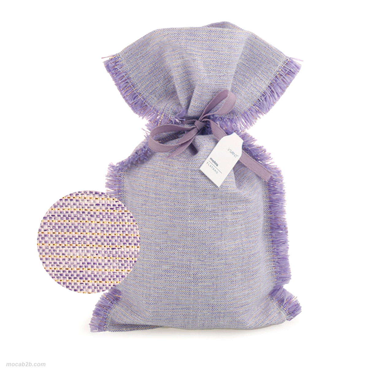 MELEA BORSA PIATTA LILLA 23x14cm 