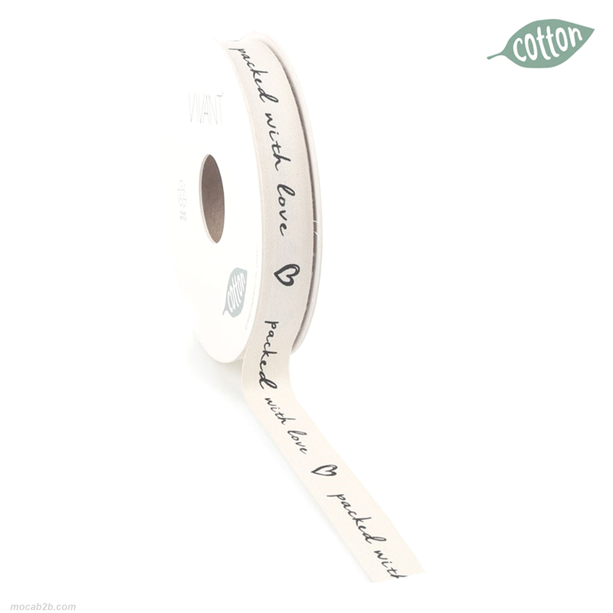 Nastro packed love creme 15mm x 20mt. 