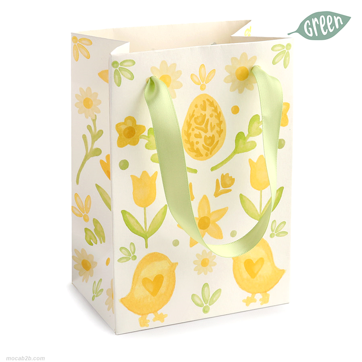 FOLKY EASTER PAPERBAG GIALLO 17x12x8 