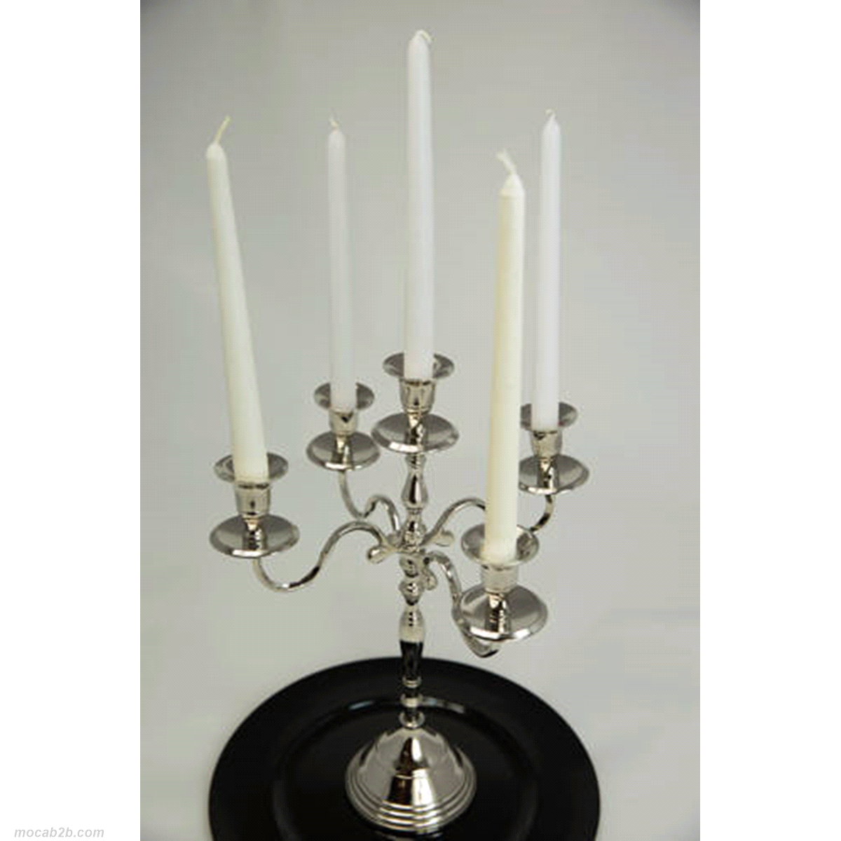 CANDELABRO ALLUM.ARGENTO C/5 BRAC 