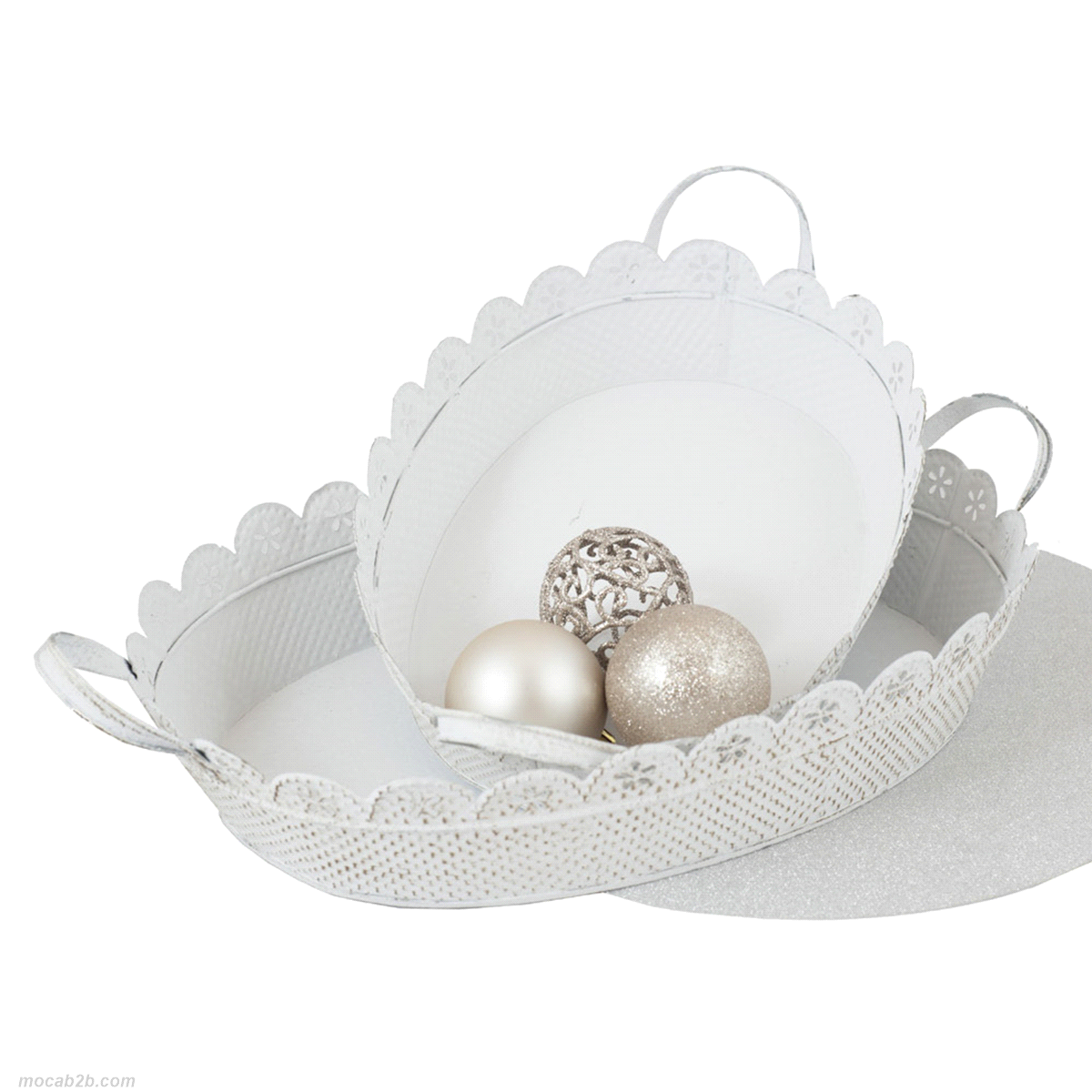 VASSOIO OVALE BORDO ONDULATO PICCOLO 